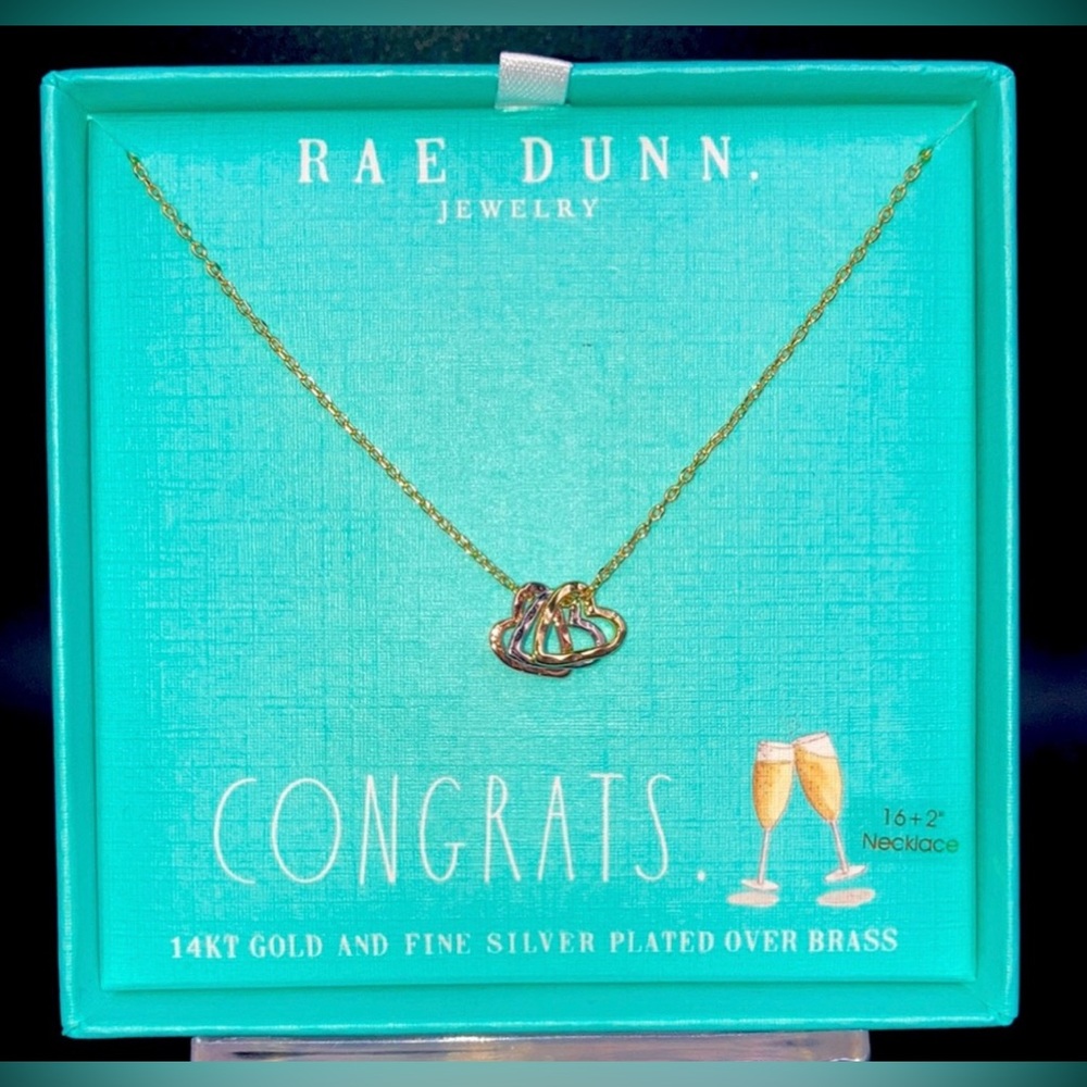 NWOT Rae Dunn “Congrats” Necklace - Picture 3 of 7